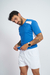 Remera Dry Fit INDIA - Azul Francia c/Blanco en internet