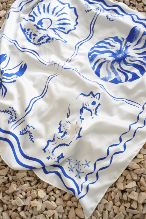 PAÑUELO MAR AZUL - comprar online