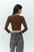 TOP LEE MARRÓN - tienda online