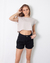 SHORT CON DOBLADILLO NEGRO - comprar online