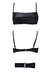 Bandeau Jose Shiny Negro - comprar online