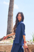 Camisa Lino Azul - comprar online