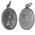  Medalla Virgen de Lujan 22 mm Plateada y Ovalada Alcasatu