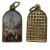 Medallas Virgen Fatima Dorada Esmaltada Dije Souvenirs Italy Alcasatu