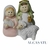 Pesebre Nacimineto Jesus Jose Maria Oveja 4cm Souvenirs (Italy) - tienda online