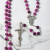 Rosario de Ceramica Rosa de 6mm Souvenir Italiano