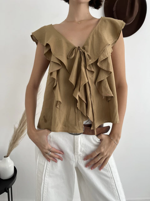 Blusa volado nerea - comprar online