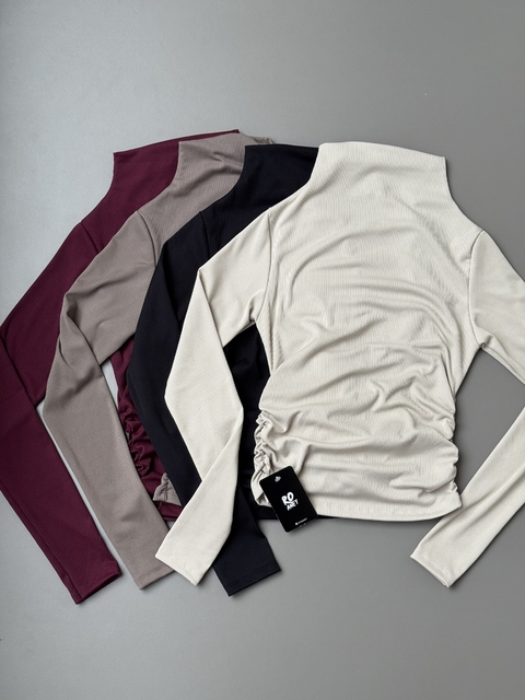 Remera morley frunce gina - comprar online