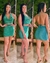 SAIA LUREX COM CINTO VERDE