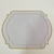 Americano bordado retangular branco/fio dourado - comprar online