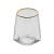 Conjunto 02 Copos baixos Cristal de Chumbo com Fio de Ouro Taj 550ml - Wolff na internet