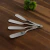 Conjunto com 4 Espátulas para Patê em Aço Inox Wolff 13,5 x 2 cm