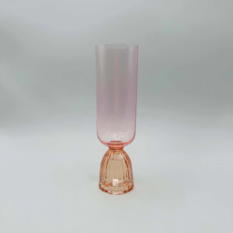 Taça Triângulo Laranja e Rosa 270ml