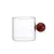 Xicara borossilicato transparente com alça de Bola Madeira - 100ml - comprar online