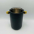 Cooler para Vinho Aço Inox Preto com Alça Bola Dourada - comprar online