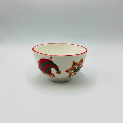 Bowl cerâmica Cookies Natal | Biscoito 13x7cm
