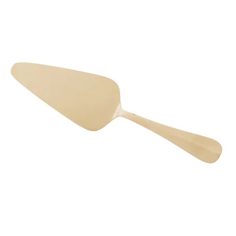 Espátula para Bolo Lyor Positano Dourada de Aço Inox 24,8cm