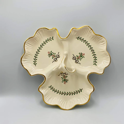 Petisqueira Decorativa de Natal Renaissance 29,2x24,6cm- Luiz Salvador