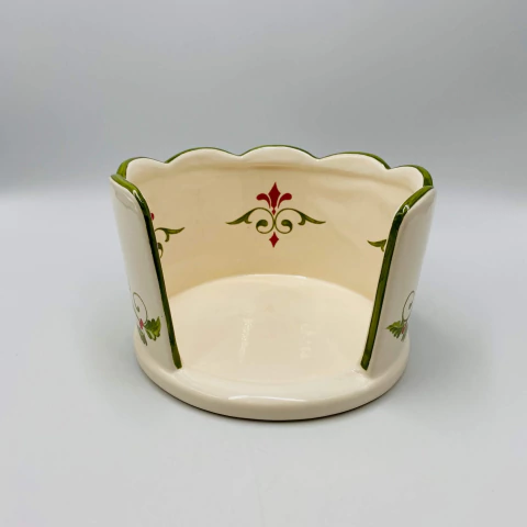 Porta Panetone Aberto Flor de Lis 10x16cm – Luiz Salvador