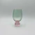 Taça Bubble Glass Esfera Listras Verde e Pink 390ml - comprar online