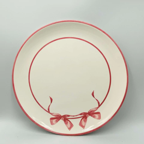 Prato Raso Cerâmica Coup Laços Alleanza 27cm