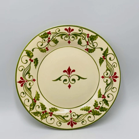 Prato de Sobremesa Flor de Lis 20,5cm- Luiz Salvador