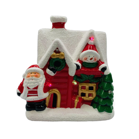 Enfeite Casa de Natal com Led