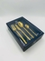 Faqueiro 24 Pecas De Aco Inox Firenze Dourado - Wolff - comprar online