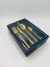 Faqueiro 24 Pecas De Aco Inox Firenze Dourado - Wolff - comprar online
