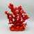 Escultura Decorativa em Poliresina Coral Vermelho 23x20x10cm - comprar online