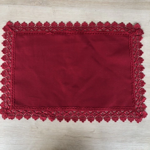 Jogo americano vermelho guipir