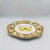 Prato de Sobremesa de Melamina com Borda Bambu e Estampa de Borboleta 21,5 cm - Patricia Kelly Home Decor