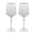 Conjunto 02 taças de Vinho de Cristal de Chumbo com Fio de Ouro Taj 600ml - Wolff - comprar online