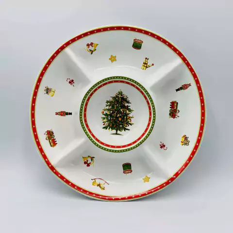 Prato para Frios/ Petiscos Árvore Encantada 25,5cm Luiz Salvador