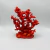 Escultura Decorativa em Poliresina Coral Vermelho 23x20x10cm - Patricia Kelly Home Decor