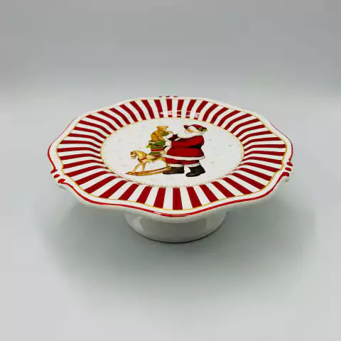 Prato de Bolo / Boleira Christmas Charm 20cm Scalla - comprar online