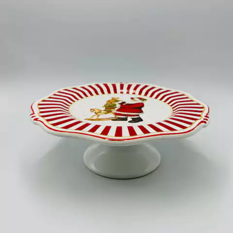 Prato de Bolo / Boleira Christmas Charm 20cm Scalla