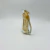 Santa Vidro Tipo Murano Transparente com Dourado18x9cm - Patricia Kelly Home Decor