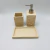 Kit para Banheiro em Cimento - 3 peças Bege - Patricia Kelly Home Decor