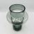 Vaso de Vidro Cinza com Detalhe Central – Design Minimalista 25x16cm na internet