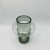 Vaso de Vidro Cinza com Detalhe Central – Design Minimalista 20x15cm - Patricia Kelly Home Decor