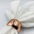 Porta guardanapo aço Circle Rose Gold 4,5cm- Lyor