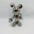 Escultura Decorativa Mickey Mouse em Cerâmica Prata 23x13x8cm na internet