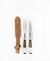 Cuchillo y tenedor asador en funda de cuero - comprar online