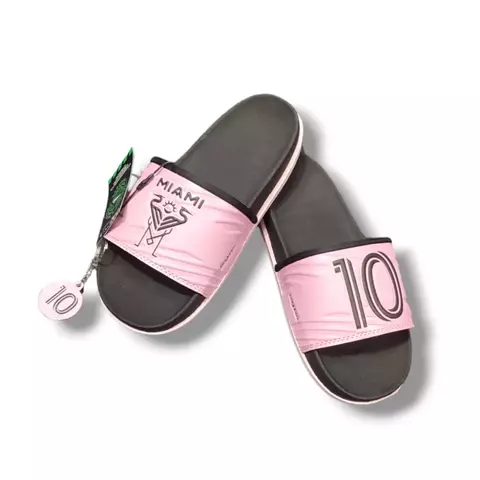 Ojotas Argentina Bagunza Messi Inter Rosa Y Negro Adultos - comprar online