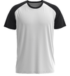 Remera Raglan Manga Corta BLANCO - NEGRO