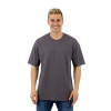 Remera Oversize Manga Corta Gris Oscuro