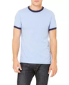 REMERA RINGER HOMBRE - CELESTE