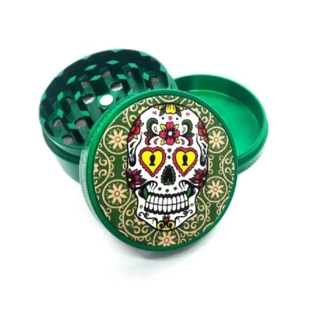 Zeus Picador Grinder De Metal Craneo Mediano Colores