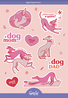 Plancha de stickers galguilove